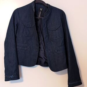 Work to Weekend Jacket/blazer in denim.